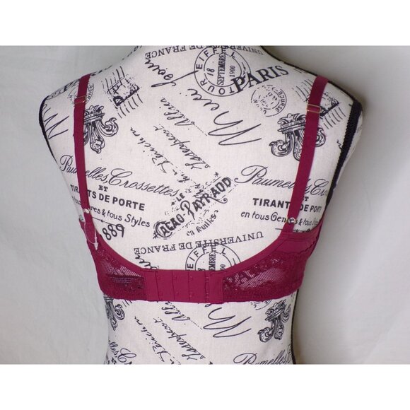 🆕NATORI Bliss Full Underwire T-Shirt Bra 34DD Dark Cherry #721154 - Picture 8 of 9